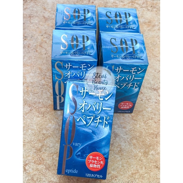 SOP Salmon Ovary Peptide isi 120 tablet ori Jepang
