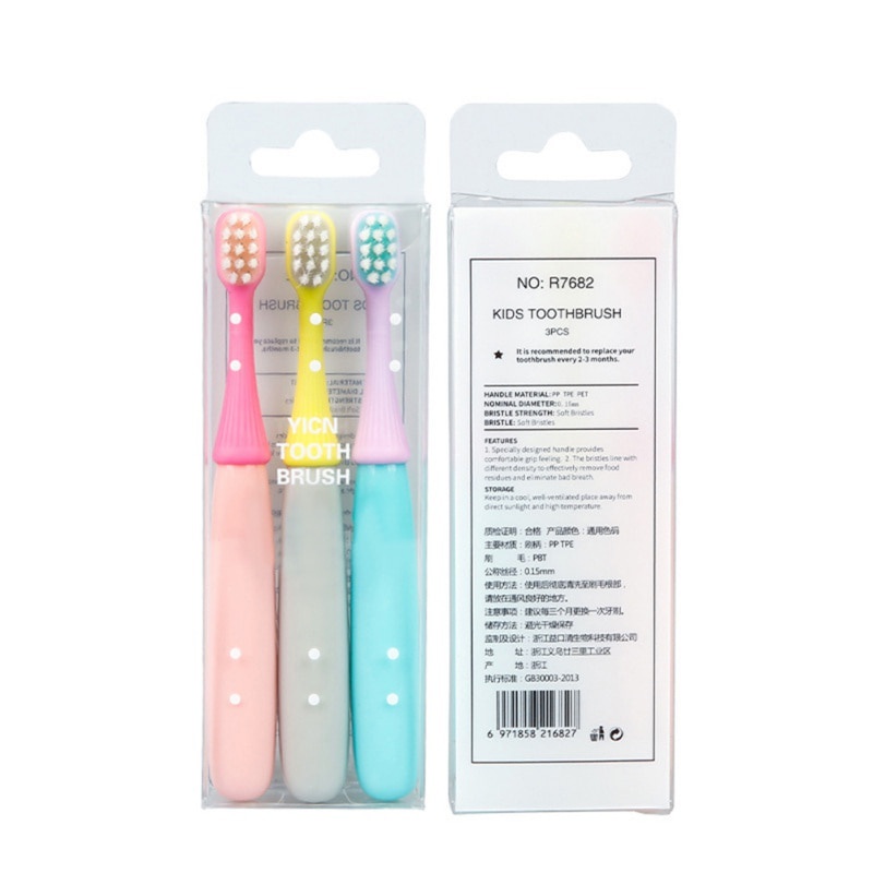 Sikat gigi bayi anak kids toothbrush 2 - 6 tahun isi 3 pcs Sikat Gigi Jamur Set 3 in 1 Sikat Gigi Gusi Anak Silikon Training Toothbrush Bulu Halus Lembut Kids Toothbrush Pembersih Gigi Anak 2-6 TahunSilicone Anak Bulu Halus Training Toothbrush