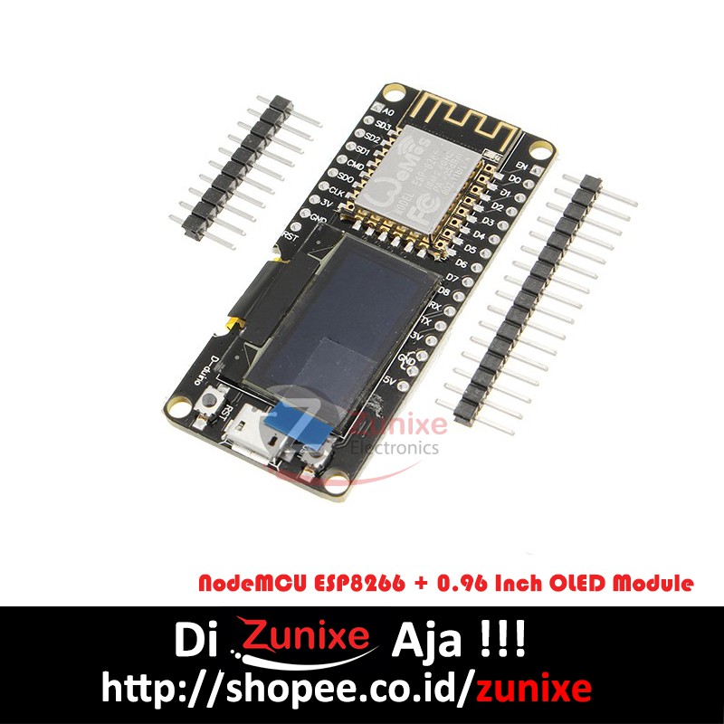 Wemos Nodemcu Wifi And NodeMCU ESP8266 + 0.96 Inch OLED Module