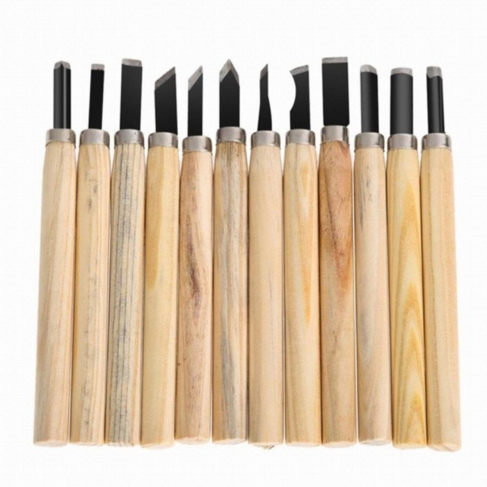 

UKIR-ALAT- PISAU UKIR PAHAT KAYU 12 IN 1 WOOD CARVING ART KNIFE SET -ALAT-UKIR.