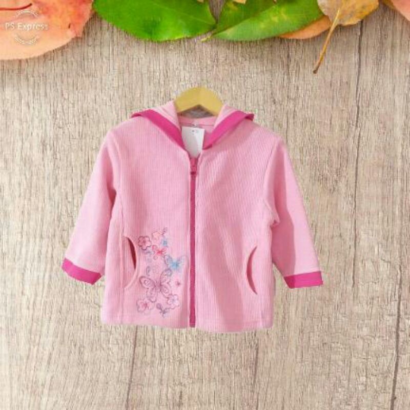 Jaket Hoodie Anak Perempuan 6m - 3y