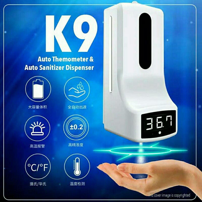 READY  THERMOMETER K9 / THERMOMETER DINDING 2 IN 1 / THERMOMETER PINTAR K9 2 IN 1