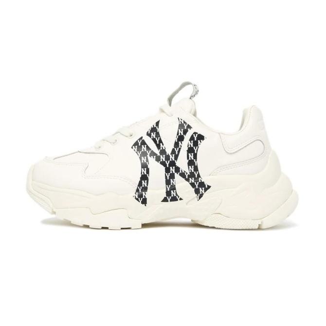 MLB NY Yankees Bigball Chunky Monogram Sneaker Light Black