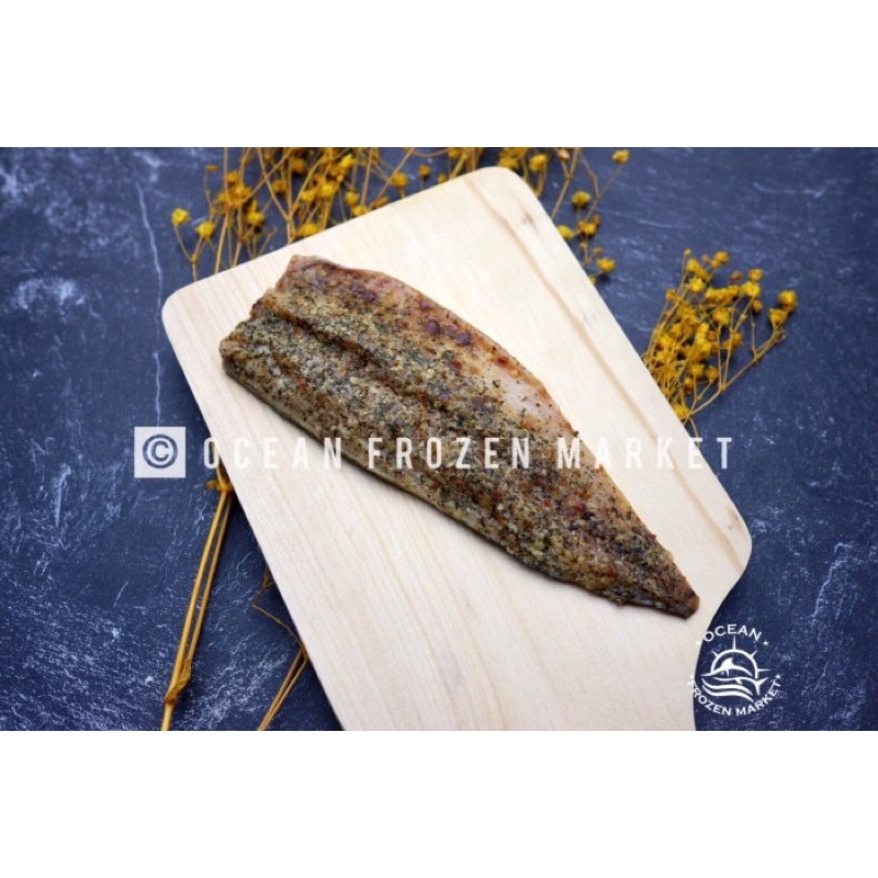 

Frozen Saba Topping Herbs mix Garlic Ikan mackarel makarel