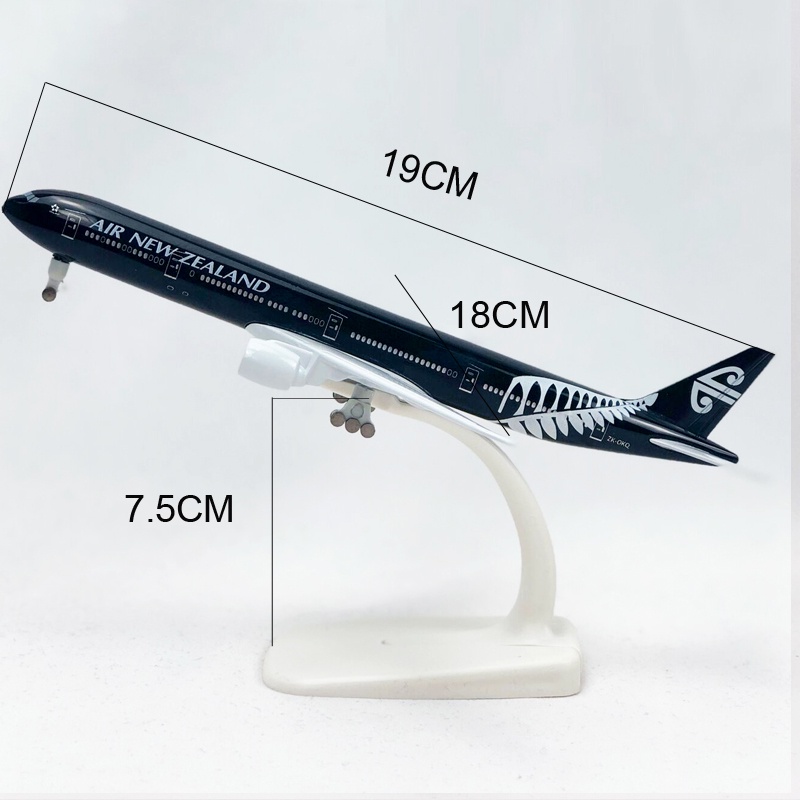 Zealand Boeing 777 Model Pesawat Terbang Die-cast B777 20CM Dengan Landing Gear