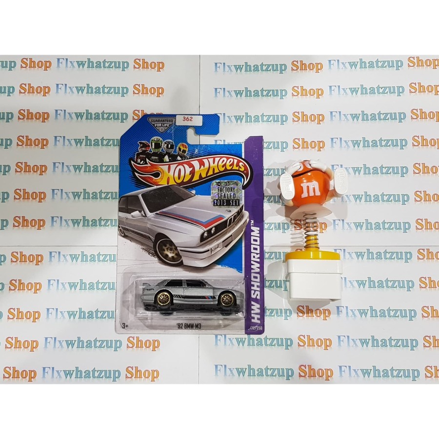 Hot Wheels 92 BMW M3 (HW SHOWROOM) - SILVER FACTORY SEALED US CARD