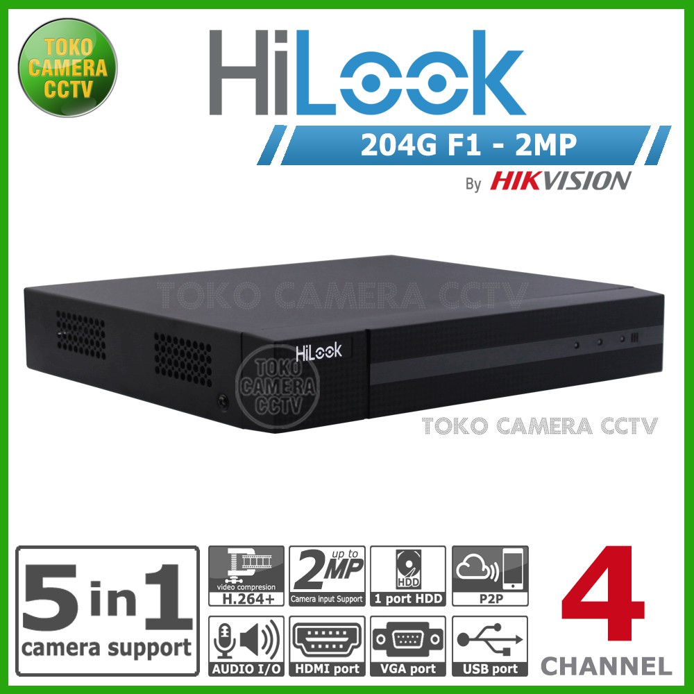 DVR HILOOK 204G M1 4CH 4 CHANNEL 2MP