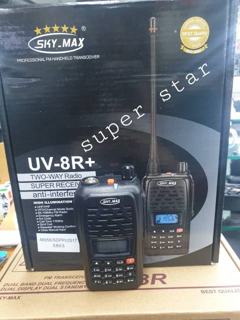 Ht sky max uv 8r plus 5watt vhf