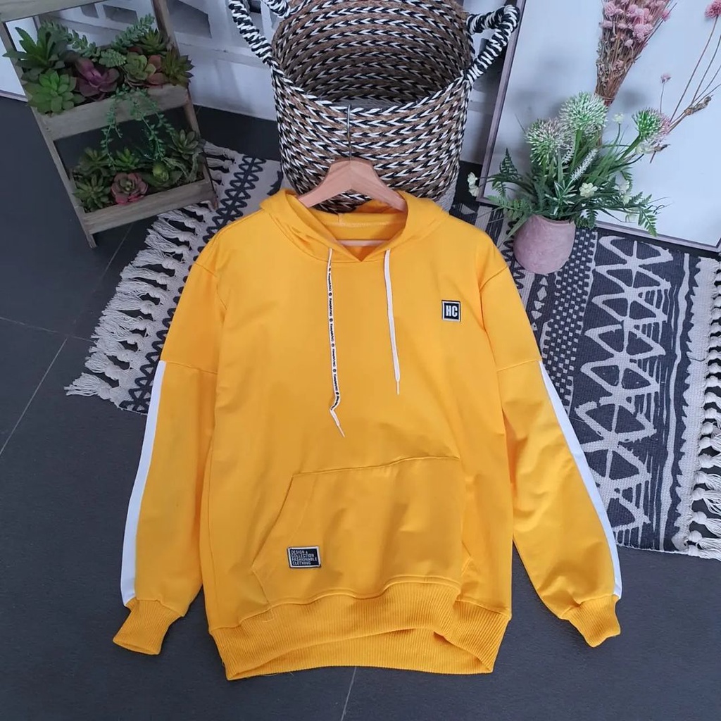 Outwear Trendy Pria Wanita Hoodie HC Bahan Pleece Terbaru