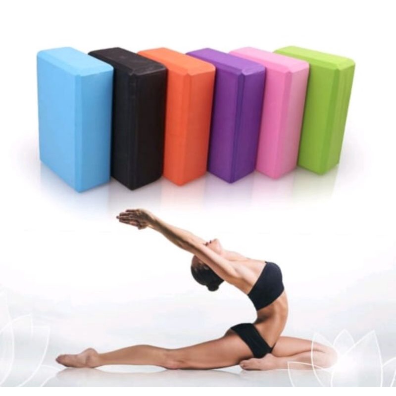 BALOK YOGA YOGA BLOCK BRICK YOGA ALAT PERLENGKAPAN SENAM LANTAI