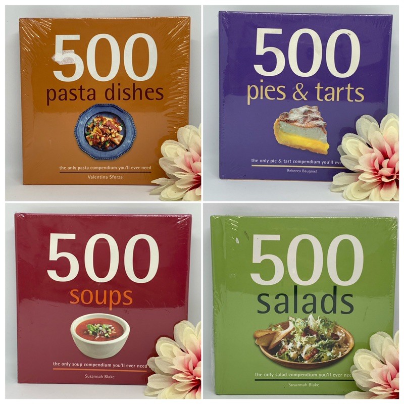 500 resep Soups / Pie & Tarts / Salad / Pasta Dishes / Buku Resep / Resep Masakan