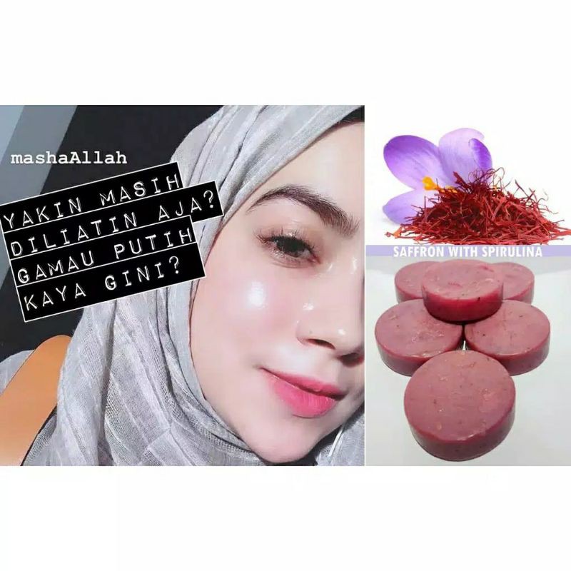 PROMO !! Sabun Safron Pemutih Wajah dan Penghilang Flek Hitam dan Jerawat Ampuh