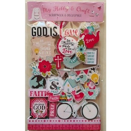 

Sticker 3d Scrapbook "God is love