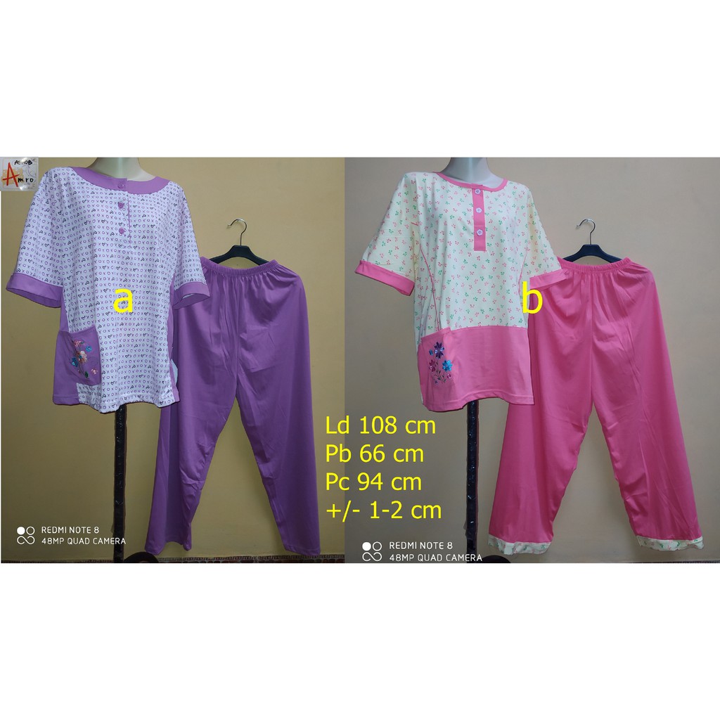 Babydoll CP AMRO Jumbo Label Putih Lengan Pendek