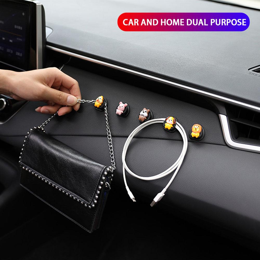 Lanfy Car Hook Kualitas Tinggi Multifungsi Aksesoris Mobil Car Decor Mini Creative Storage Hook