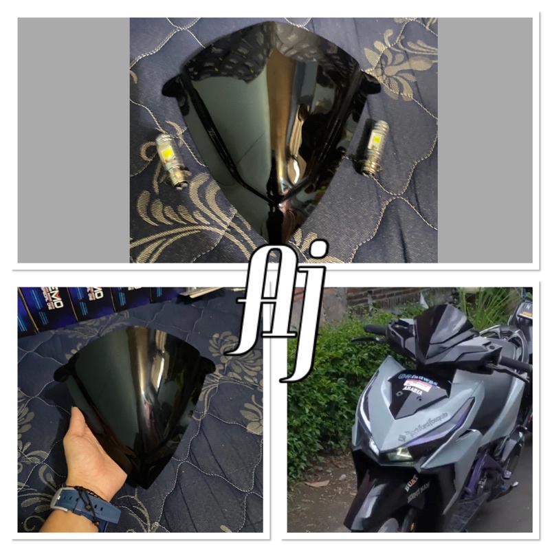 Visor Vario LED 125 150 Old Windshield Vario 125 150 LED Old PLUS LAMPU DEPAN