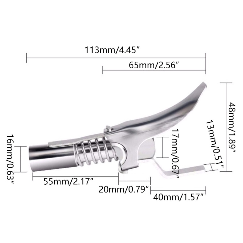 Cre Nozzle Grease Coupler Gagang Ganda Tahan Ledakan Hemat Tenaga Untuk Perawatan Kendaraan