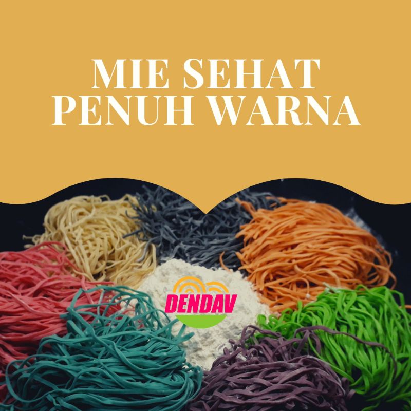 

Mie Hijau dengan sari Kale by Mie Dendav berat 1kg