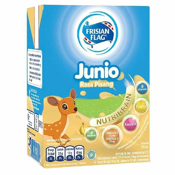 

BENDERA UHT JUNIO BANANA 110 ML