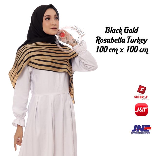 Hijab Turki Rosabella 100 cm Jilbab Turki Rosabela sifon