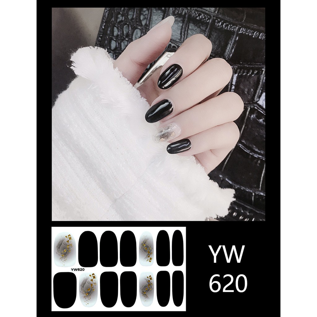 Stiker kuku Nail art Waterproof sticker Part 8 stiker (14 pcs) sticker Kuku nail art