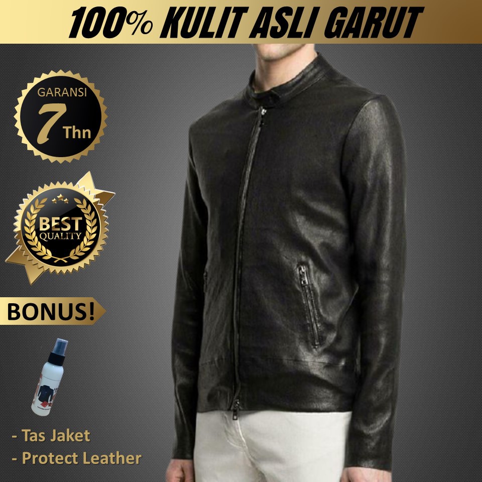 Jaket Kulit Asli Domba Cowok Asli Kulit
