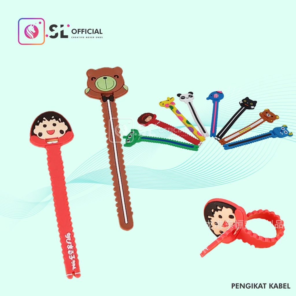 Pengikat Kabel Headset 3D Cartoon