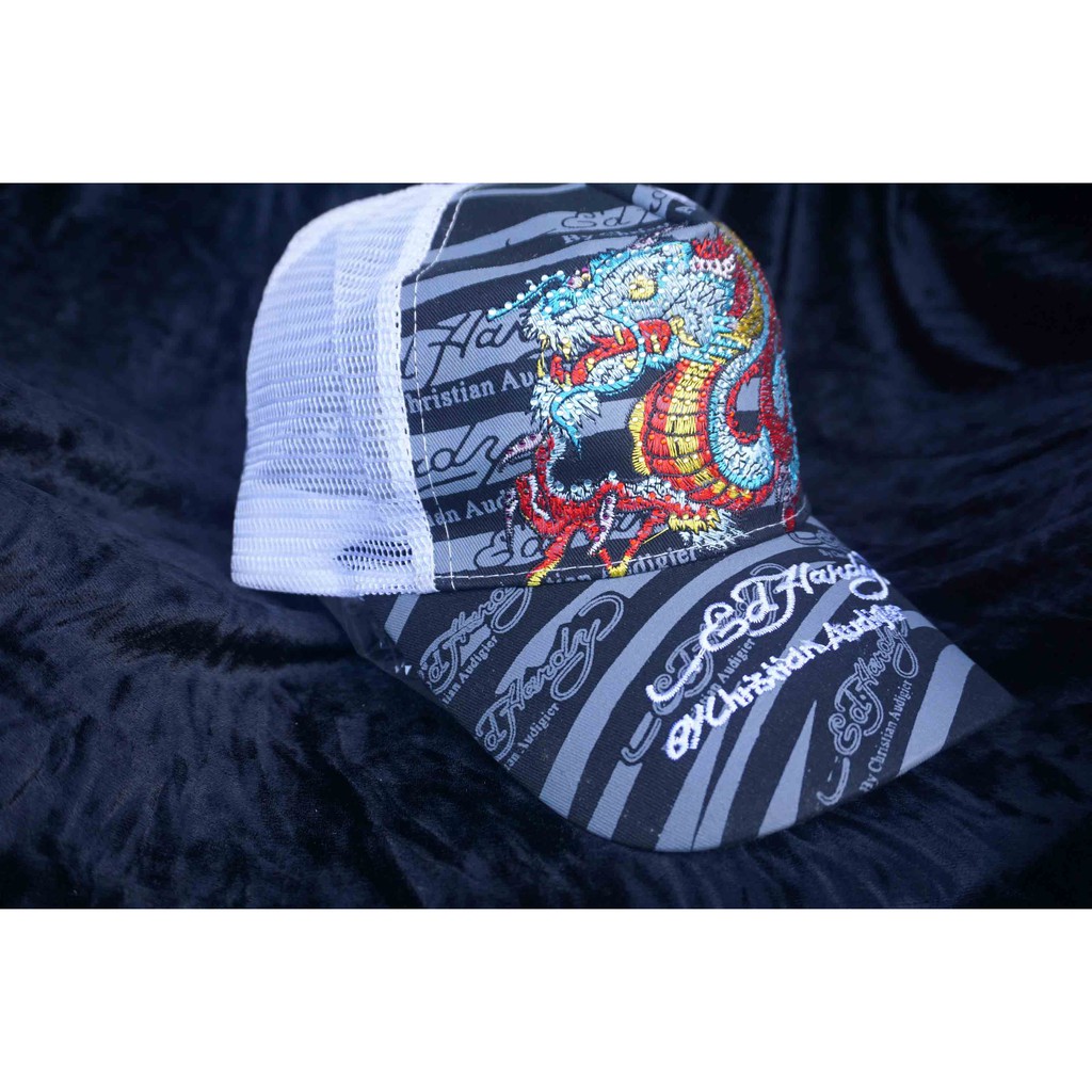 Trucker Hat Topi Pria Men Ed Hardy Unisex One Size