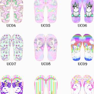 Unicorn Sandal  Sendal Hak  Wedges Anak  Perempuan Custom 