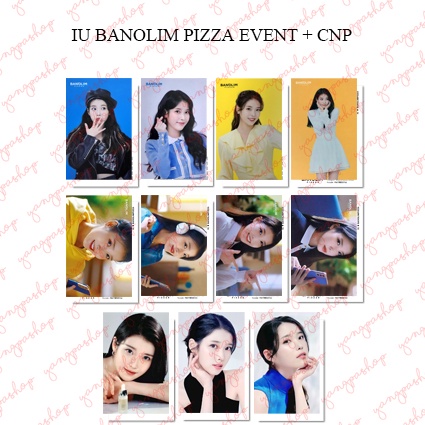 [READY / SET] IU BANOLIM PIZZA + CNP IIUU PHOTOCARD FAN MADE UNOFFICIAL YANGPASHOP