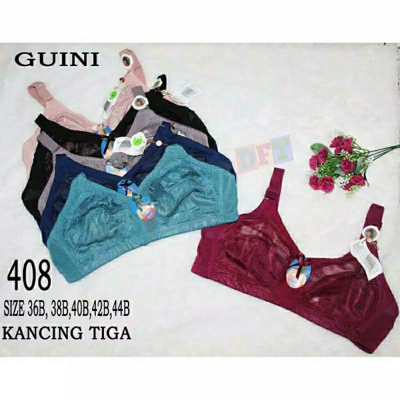 Bra Jumbo Guini 408/Bh Sister Guini Tanpa Busa Tanpa Kawat