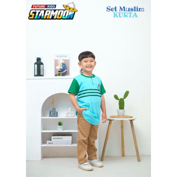SALE Setelan Kurta Anak by Starmoon  / Kurta anak / Setelan koko anak katun islami (A000689)