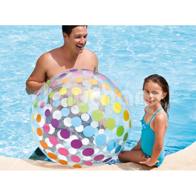 Bola Pantai Jumbo 107 cm / Mainan Bola Besar Beach Ball INTEX 59065