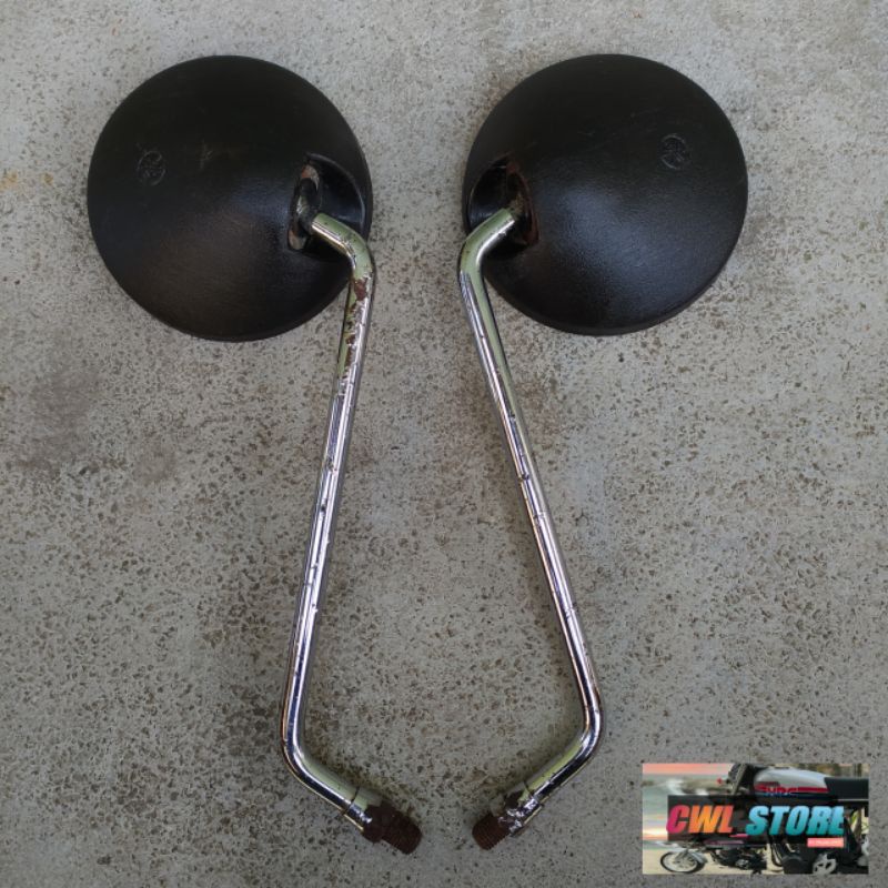 Spion Sepion Bulat Crome Motor Yamaha V80 V75 Original Copotan Murah