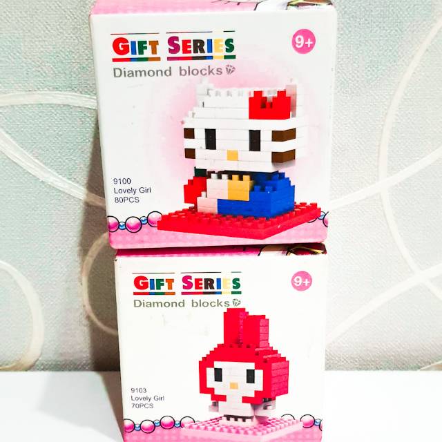 Mini Block / Lego kecil / Lego Loz / Lego hello kitty / Lego karakter lucu /diamond block