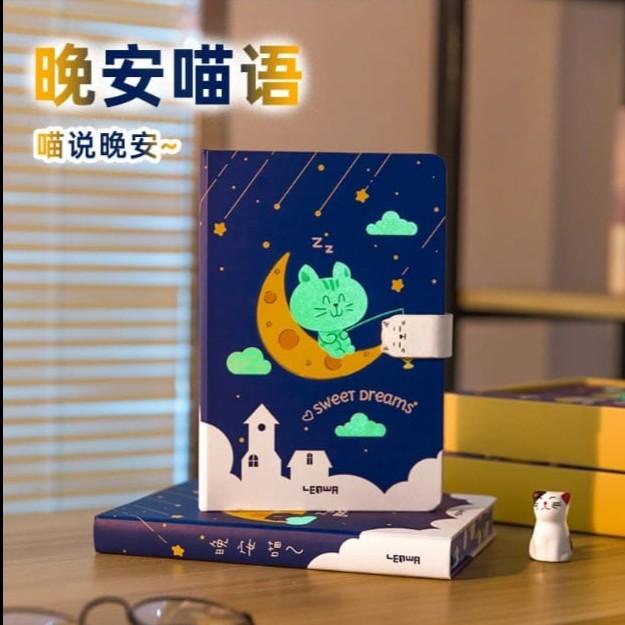 

Buku Tulis / Notebook Glow In The Dark Hard Cover Buku Catatan
