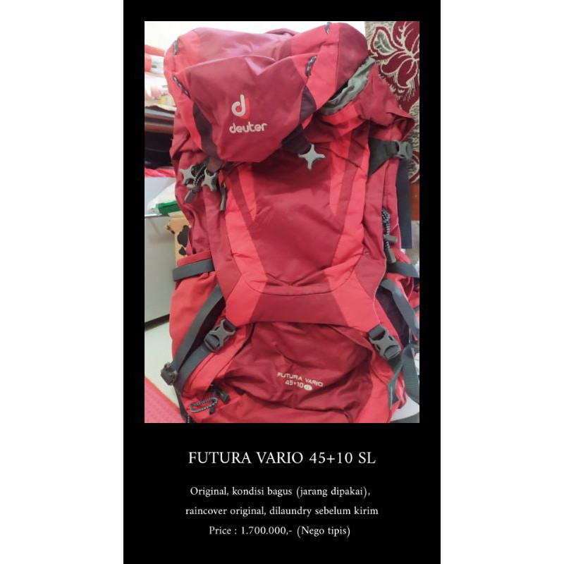 DEUTER FUTURA VARIO 45+10 SL