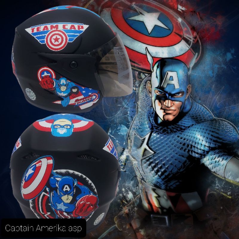 Helm Anak SKY Camptain America 3SD Tahun