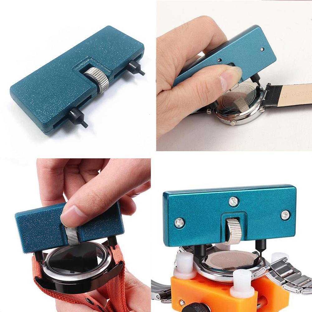 1pc Alat Pembuka Casing Belakang Jam Tangan Portable Adjustable Dengan Tempering Pin1