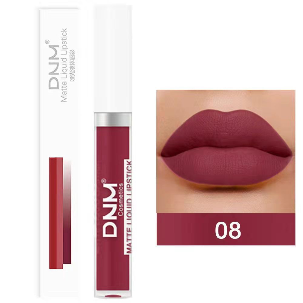 DNM Matte Liquid Lipstick 19 Warna Waterproof and Long Lasting