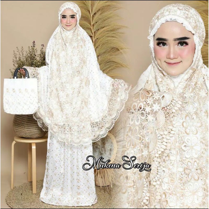 MUKENA SUTRA PARIS SUTRA MILO MUKENA MEWAH MAHAR MUKENA ADEM TERLARIS