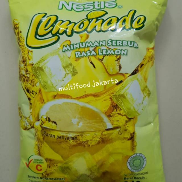 

Bubuk lemonade nestle minuman rasa lemon 640 gr