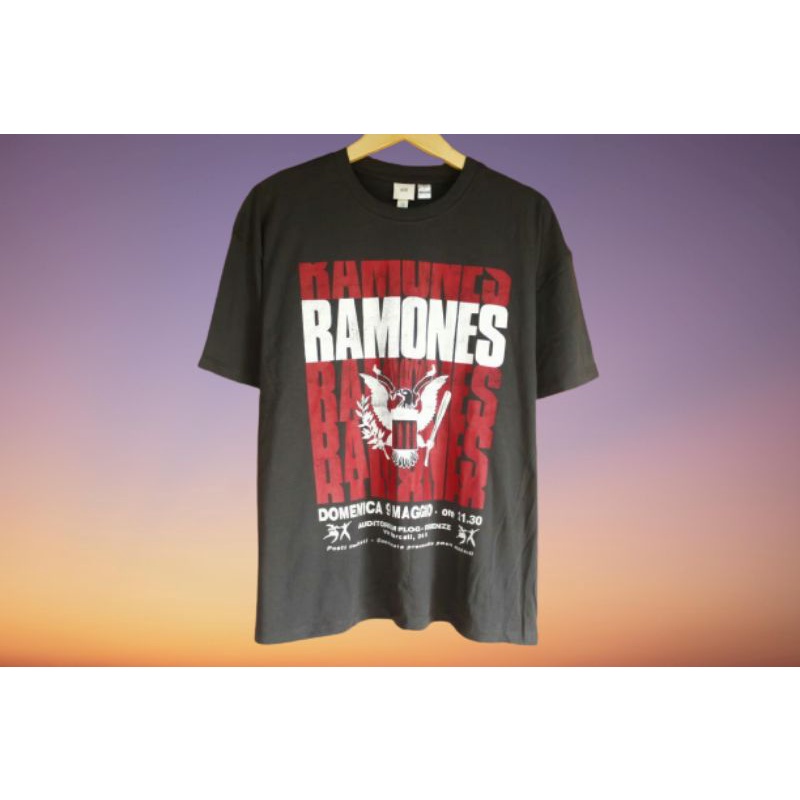 T-Shirt H&M Ramones Pria&Wanita Original