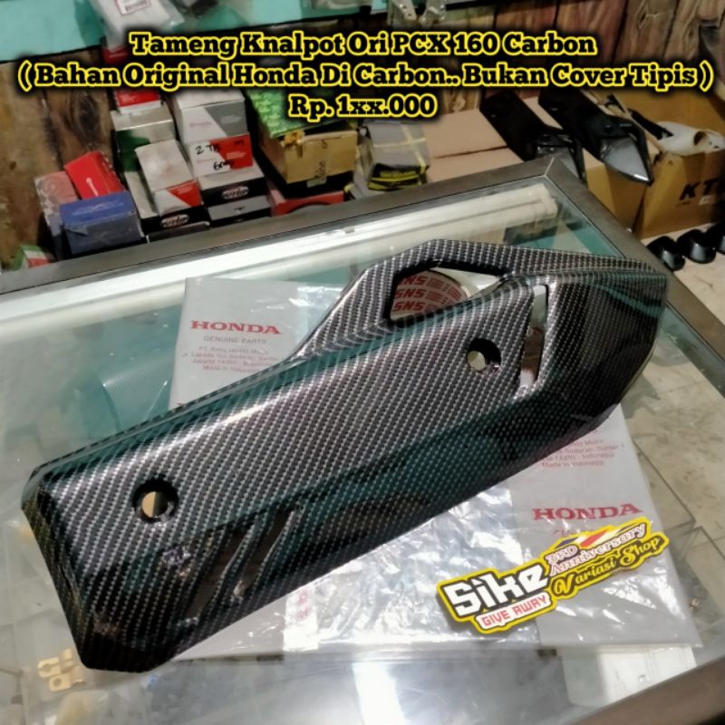 Tameng Knalpot Pcx 160 Original Honda Carbon