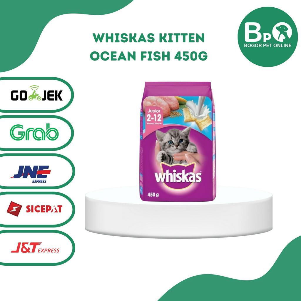 whiskas kitten junior 450gr - makanan kucing untuk baby - kitten - junior