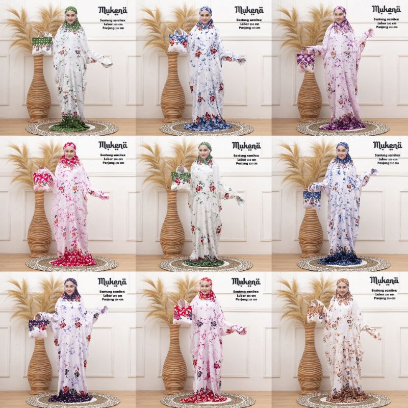 MUKENA LAJURAN BATIK CAP