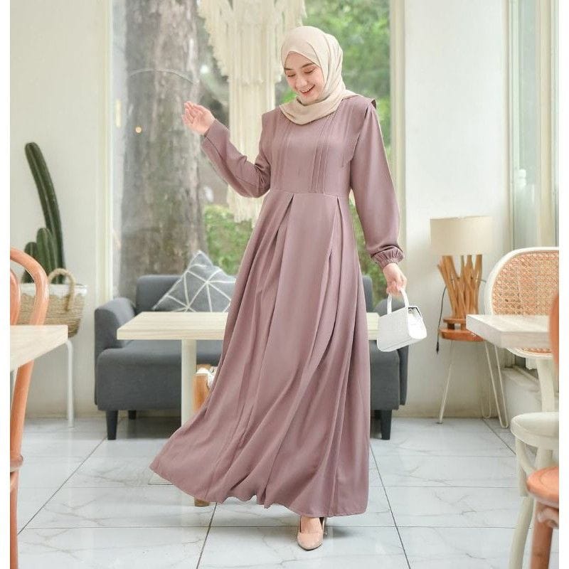 UKURAN  S- M- L- XL  TANISHA MAXY DRESS TERLARIS FASHION MUSLIM