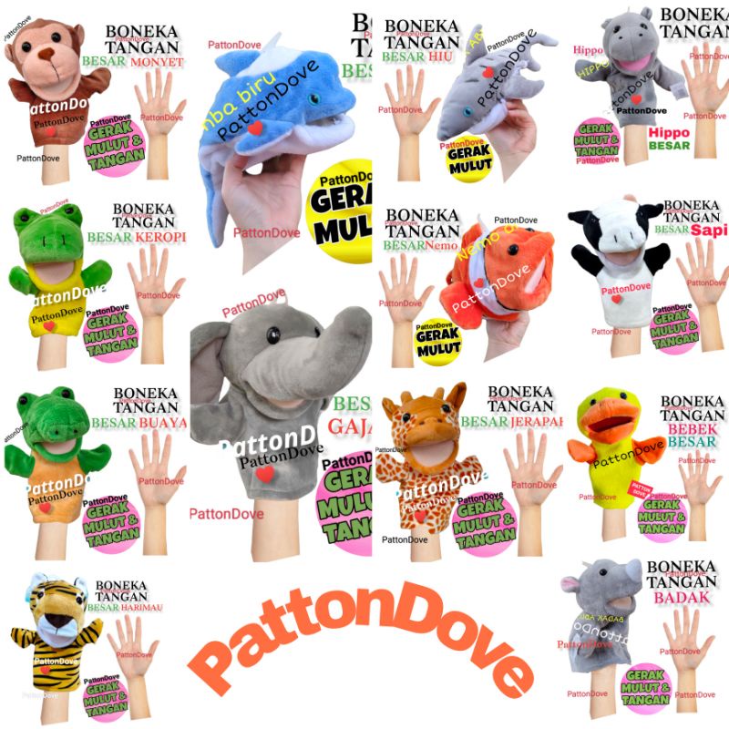 BONEKA TANGAN BONEKA MONYET BONEKA MONKEY BONEKA JARI BONEKA MAINAN ANAK BAYI FINGER PUPPET MAINAN EDUKASI KARAKTER BONEKA PREMIUM HAND PUPPET ANIMAL BINATANG HEWAN KARAKTER BONEKA DONGENG BAHAN BAGUS JUMBO HAND PUPPET ANIMAL BINATANG HEWAN pattondove.id