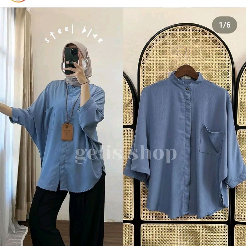 Miranda Batwing Steel Blue by Gelis Shop