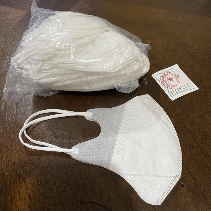 White Putih 3D DuckBill Masker Wajah Medis Mask Kesehatan Duck Bill Isi 50